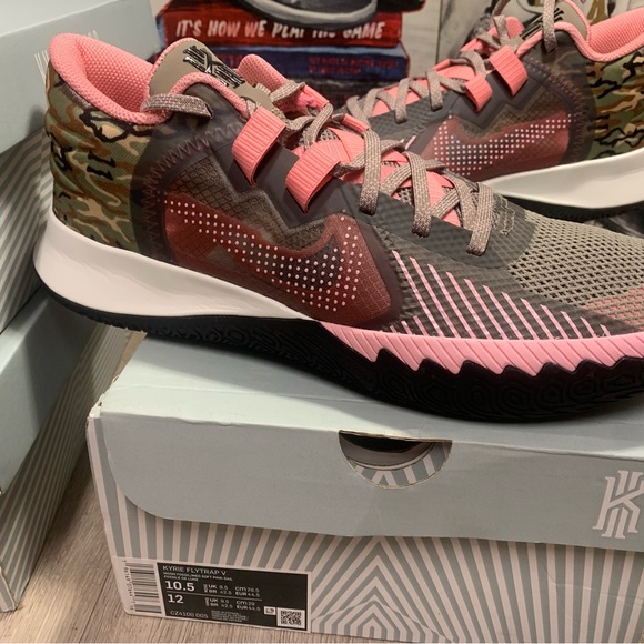 NEW Authentic Nike Kyrie Flytrap V "Moon Fossil Pink Grey" Men’s US 9, 9.5, 10 - Picture 11 of 13